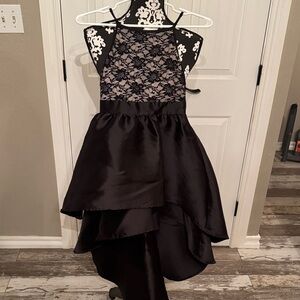 Honey and Rosie Black Lace Formal Dress